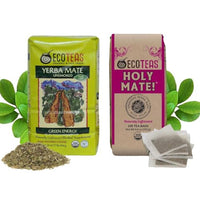 Thumbnail for Image 1 of Default Title for the product ECOTEAS Organic Unsmoked Yerba Mate Pure Loose Leaf Tea & Holy Mate! Tea Bags