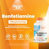 Thumbnail for Doctor's Best Benfotiamine 300 mg Veg Capsules