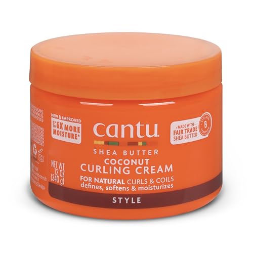 Image 1 of 12 Ounce (Pack of 1) for the product Cantu Coconut Curling Cream with Shea Butter for Natural Hair, 12 oz