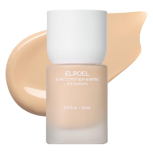 Image 19 of No.220 for the product ELROEL Blanc Cover Foundation - K Beauty Liquid Foundation Makeup