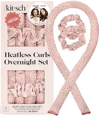 Thumbnail for Image 1 of Default Title for the product Kitsch Satin Heatless Curls Overnight Set - Micro Dot