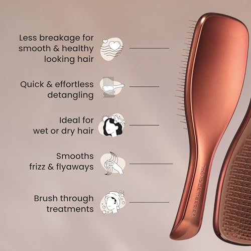 Image 6 of TANGLE TEEZER Chrome Ultimate Detangler Brush for Wet & Dry Hair Pack of 3