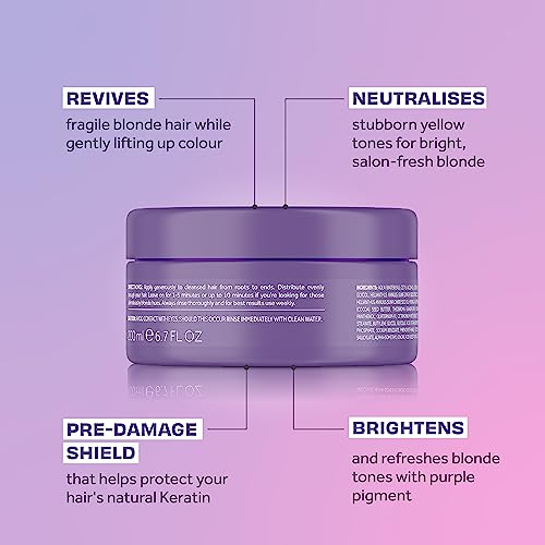 Image 3 of Lee Stafford Bleach Blondes Purple Toning Hair Mask Cocoa Butter 6.7Fl Oz