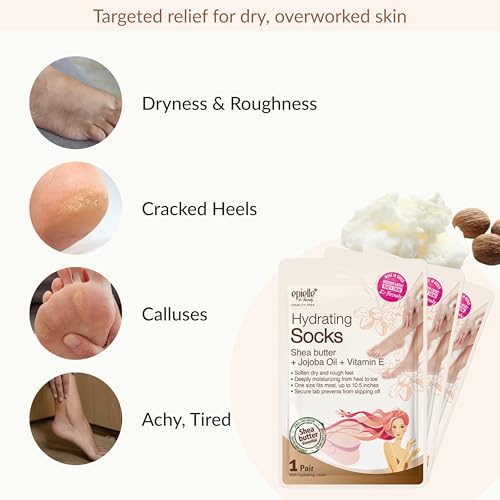 Image 4 of Epielle Hydrating Foot Mask 6 Pairs