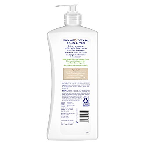 Image 4 of St. Ives Soothing Hand & Body Lotion with Oatmeal and Shea Butter, 21 fl oz, 4 Pack