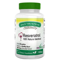 Thumbnail for Health Thru Nutrition Resveratrol ResVida 100 mg 60 Softgels