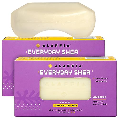 Image 1 of Default Title for the product Alaffia Bar Soap, Lavender 2-Pack, 8 Oz Each