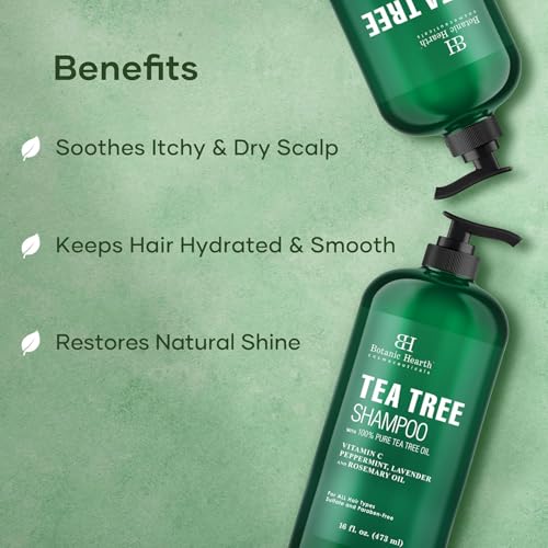 Image 3 of Botanic Hearth Tea Tree Shampoo For Men & Women - 16 Fl Oz