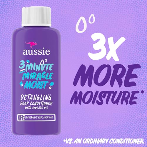 Image 2 of Aussie 3 Minute Miracle Moist Deep Conditioning Treatment, Travel Size 1.7 fl oz