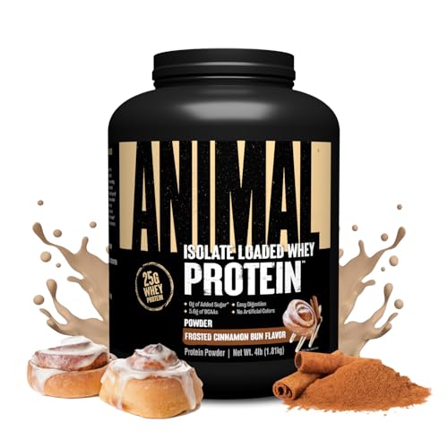 Image 12 of Frosted Cinnamon Bun / 4 Pound (Pack of 1) for the product Animal Whey Isolate Protein Powder