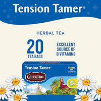 Thumbnail for Image 3 of Celestial Seasonings Tension Tamer Herbal Tea, Caffeine Free, 20 Tea Bags Box (Pack of 6)