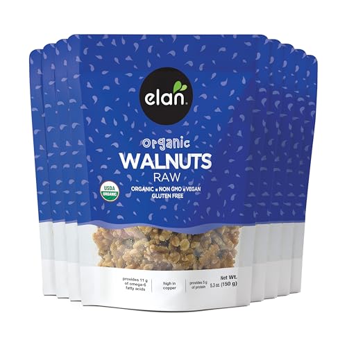Image 3 of 5.3 Ounce (Pack of 8) for the product Elan Organic Walnuts