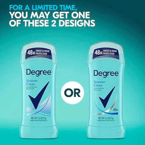 Image 4 of Degree Antiperspirant Deodorant Shower Clean 2.6 oz Twin Pack