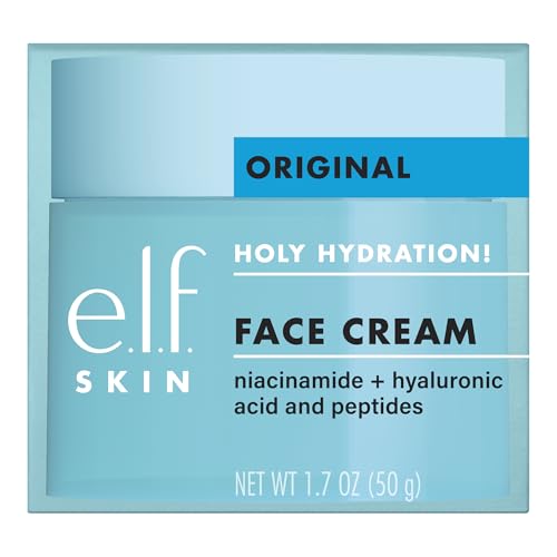 Image 6 of e.l.f. SKIN Holy Hydration! Face Cream with Hyaluronic Acid, Niacinamide & Peptides, Nourishing & Plumping Moisturizer, Vegan & Cruelty-Free
