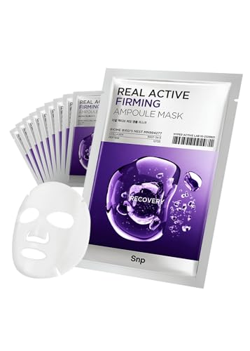 Image 1 of Default Title for the product SNP Real Active Firming Ampoule Sheet Mask 10 Sheets