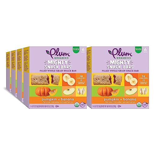 Image 1 of Default Title for the product Plum Organics Mighty Snack Bars - Pumpkin and Banana - 0.67 oz Bars (Pack of 48)