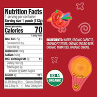 Thumbnail for Image 2 of Earth's Best Organic Baby Food Pouches, 9+ Months, Beef Medley, 4 Ounce, Pack of 12