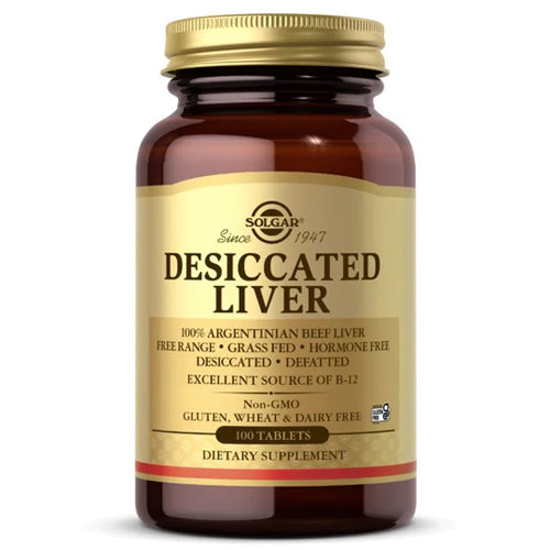 Solgar Desiccated Liver Tablets 713 MG 100 Tabs