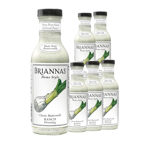 Image 1 of Default Title for the product BRIANNAS Home Style Classic Buttermilk Ranch Dressing 12 oz. Bottles - 6 Pack