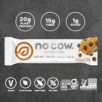 Thumbnail for Image 4 of No Cow Peanut Butter Chocolate Chip Vegan Protein Bars, 1 Bar