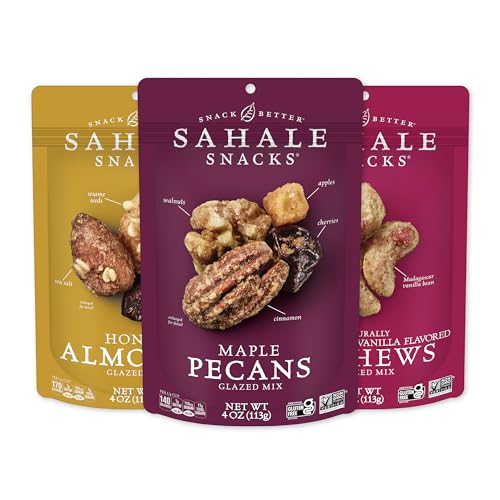 Image 1 of Default Title for the product Sahale Snacks Glazed Mix Nut Blend Variety Pack, 4 Oz Grab & Go Bags