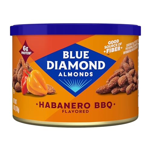 Image 1 of Default Title for the product Blue Diamond Almonds Habanero BBQ Snack Nuts, 6 oz, Pack of 1