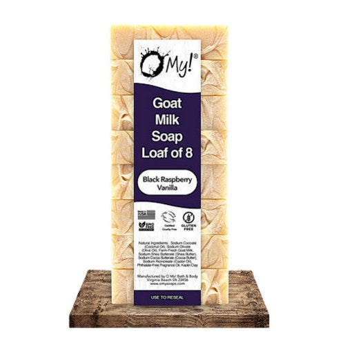O MY! Artisan Goat Milk Soap Black Raspberry Vanilla 6 Oz