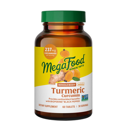 MegaFood Turmeric Curcumin Minis Whole Body 60 Tabs