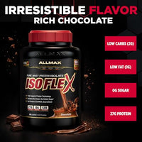 Thumbnail for Image 2 of ALLMAX ISOFLEX Whey Protein Isolate, Chocolate, 5 lb