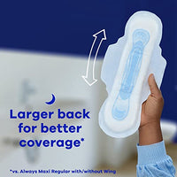 Thumbnail for Image 3 of Always Maxi Size 3 Feminine Pads with Wings, Extra Long Super Absorbency, Unscented, 33 Count