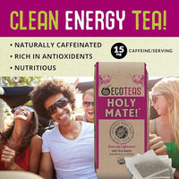 Thumbnail for Image 7 of ECOTEAS Organic Unsmoked Yerba Mate Pure Loose Leaf Tea & Holy Mate! Tea Bags