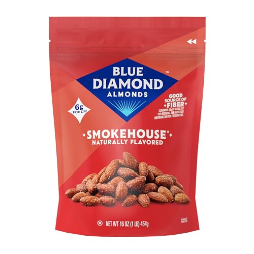 Image 1 of Default Title for the product Blue Diamond Almonds Smokehouse Flavored Snack Nuts, 16 Ounce (Pack of 6)