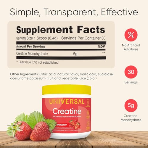 Image 7 of Universal U Creatine Monohydrate for Women - Flavored Creatine Powder, 30 Servings