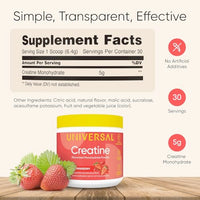 Thumbnail for Image 7 of Universal U Creatine Monohydrate for Women - Flavored Creatine Powder, 30 Servings