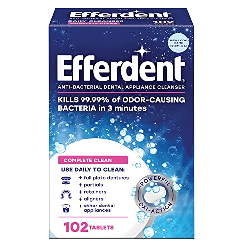 Image 1 of Default Title for the product efferdent Denture Cleanser Tablets, Complete Clean, 102 Tablets Pack of 2