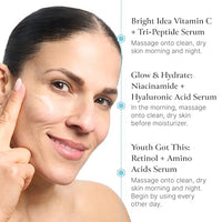 Thumbnail for Image 3 of Bliss Mini Face Serum Kit - 3-Pack Skincare Collection