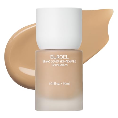 Image 8 of No.330 for the product ELROEL Blanc Cover Foundation - K Beauty Liquid Foundation Makeup