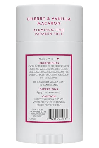 Image 2 of Native Deodorant Cherry & Vanilla Macaron 2.65 oz