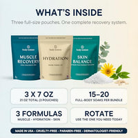Thumbnail for Image 7 of Body Restore Magnesium Bath Salts Therapeutic Mineral Soak - Variety 3 Pack