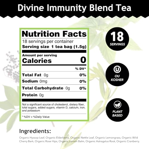 Image 3 of Buddha Teas Organic Divine Immunity Blend Herbal Tea Caffeine Free