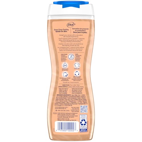 Image 7 of Dial Body Wash, Hydraclean Complex & Vitamin E, Gentle, Silk & Seaberry, 16 fl Oz (Pack of 4)