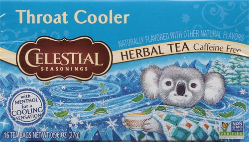 Image 3 of Celestial Seasonings Throat Cooler Herbal Tea, Caffeine Free, 16 Tea Bags Box (Pack of 2)