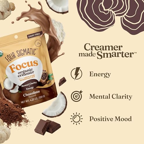 Image 6 of Four Sigmatic Focus Chocolate Coffee Creamer 4.23 oz