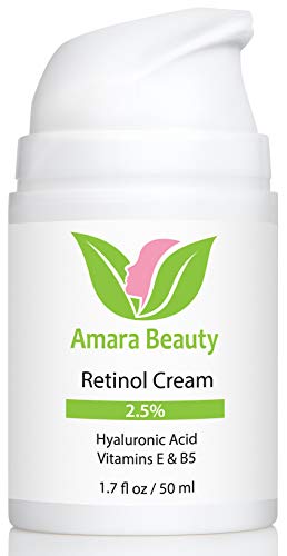 Image 1 of Default Title for the product Retinol Cream for Face 2.5% with Hyaluronic Acid & Vitamins E & B5, 1.7 fl. oz.
