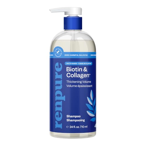 Image 1 of Default Title for the product RENPURE Biotin & Collagen Plant Based Shampoo for Fine, Thin Hair 24oz