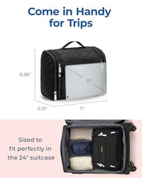 Thumbnail for Image 21 of BAGSMART Hanging Travel Toiletry Bag