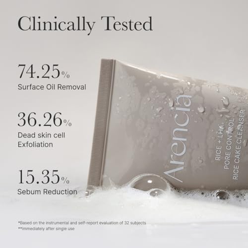 Image 5 of ARENCIA Rice + LHA Pore Control Rice Cake Cleanser 150ml / 5.07 fl oz
