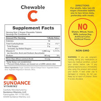 Thumbnail for Image 2 of Sundance Chewable Vitamin C 1000mg 90 Tablets
