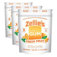 Thumbnail for Image 15 of Fresh Fruit / 240 Count (Pack of 3) for the product Zellie's 100% Xylitol Chewing Gum