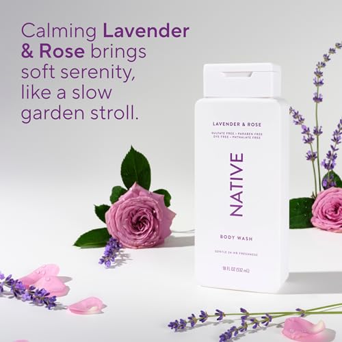 Image 6 of Procter & Gamble Native Clean Body Wash Lavender & Rose Scent 18 fl oz
